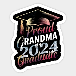 Proud Graduate 2024 Grandma Sticker